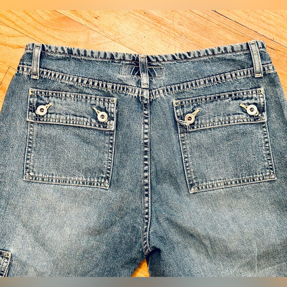 HYDRAULIC - Women's Capris Denim JEANS Sz 9/10 VINTAGE - BLUE - Picture 11 of 13